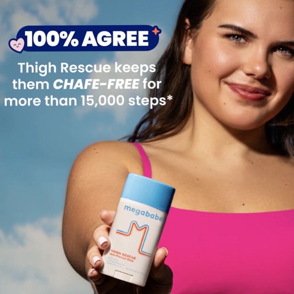 Megababe Women's Thigh Rescue Anti-Friction Stick in Original Packaging NWT - Picture 6 of 8